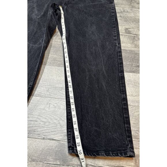 Vintage Levis 554 Denim Jeans Mens 38x30 Black Relaxed Baggy Distressed USA 90s - Picture 14 of 14